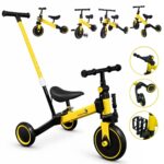 Bicicleta Equilíbrio 5x1 Balance Triciclo Empurrador Amarelo - BW312EAM - 1