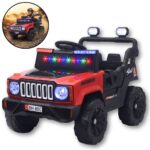 Mini Carro Elétrico Infantil 12v Utv Vermelho C/ Som E Luzes - BW532VM - 1