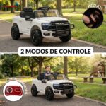Mini Carro Elétrico Infantil Ram 3500 Rho 6v Branco - BW539BR - 10