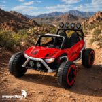 Mini Carro Elétrico Infantil 12v Buggy Vermelho Som E Luzes - BW546VM - 10