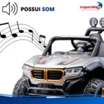 Mini Carro Elétrico Infantil 12v Utv Cinza Com Som E Luzes - BW547CZ - 10