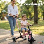 Bicicleta Equilíbrio 5 Em 1 Balance Triciclo Empurrador Rosa - BW312ERS - 10