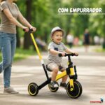 Bicicleta Equilíbrio 5x1 Balance Triciclo Empurrador Amarelo - BW312EAM - 10