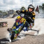 Drift Elétrico Infantil 350w Colorido Amortecedor E Kit Proteção - BW554C - 10