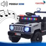 Mini Carro Elétrico Infantil 12v Utv Cinza Com Som E Luzes - BW532CZ - 10