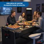 Mesa 4 Em 1 Bilhar, Ping Pong, Air Game E Jantar Mdf 127v - IWJ026 - 10