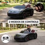 Mini Carro Elétrico Infantil Porsche 911 Gt3 24v Preto - BW423PT - 10