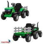 Mini Trator Elétrico Infantil 12v Com Carreta Verde - BW540VD - 11