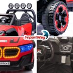 Mini Carro Elétrico Infantil 12v Utv Vermelho C/ Som E Luzes - BW547VM - 11