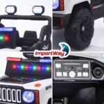Mini Carro Elétrico Infantil 12v Utv Branco Com Som E Luzes - BW532BR - 11
