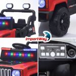 Mini Carro Elétrico Infantil 12v Utv Vermelho C/ Som E Luzes - BW532VM - 11