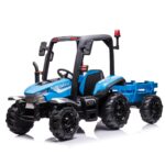 Mini Trator Elétrico Infantil Gigante 12v Com Carreta Azul - BW480AZ - 2