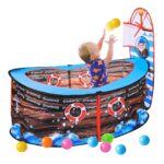 Piscina De Bolinhas Infantil Navio Pirata Com Cesta Basquete - BW485 - 2