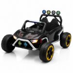 Mini Carro Elétrico Infantil 12v Buggy Preto Com Som E Luzes - BW546PT - 2