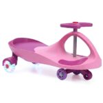Carrinho Rolimã Car Volante Gira 360° Led Na Rodas Rosa - BW451PK - 2
