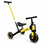 Bicicleta Equilíbrio 5x1 Balance Triciclo Empurrador Amarelo - BW312EAM - 2