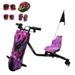 Drift Elétrico Infantil 350w Rosa Amortecedor E Kit Proteção - BW554RS - 2