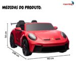 Mini Carro Elétrico Infantil Porsche 911 Gt3 24v Vermelho - BW423VM - 3