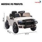 Mini Carro Elétrico Infantil Ram 3500 Rho 6v Branco - BW539BR - 3