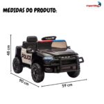 Mini Carro Elétrico Infantil Ram 3500 Rho 6v Polícia - BW539POL - 3