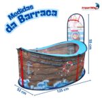 Piscina De Bolinhas Infantil Navio Pirata Com Cesta Basquete - BW485 - 3