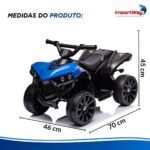 Mini Carro Elétrico Infantil 6v Utv Azul Com Som E Luzes - BW317AZ - 3