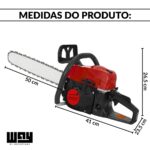 Motosserra Á Gasolina Profissional 83cc Sabre 50cm Potente - IWFG013 - 3