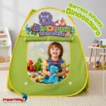 Barraca Toca Infantil Criança Dinossauro Dobrável Verde - BW481 - 4