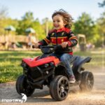 Mini Carro Elétrico Infantil 6v Utv Vermelho Som E Luzes - BW317VM - 3