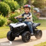 Mini Carro Elétrico Infantil 6v Utv Branco Som E Luzes - BW317BR - 4
