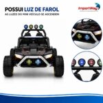 Mini Carro Elétrico Infantil 12v Buggy Preto Com Som E Luzes - BW546PT - 4