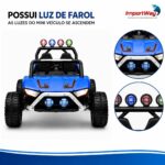 Mini Carro Elétrico Infantil 12v Buggy Azul Com Som E Luzes - BW546AZ - 4