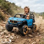 Mini Carro Elétrico Infantil 12v Utv Azul Com Som E Luzes - BW547AZ - 4