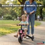 Bicicleta Equilíbrio 5 Em 1 Balance Triciclo Empurrador Rosa - BW312ERS - 4