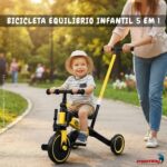 Bicicleta Equilíbrio 5x1 Balance Triciclo Empurrador Amarelo - BW312EAM - 4