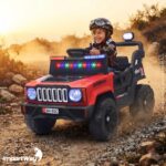 Mini Carro Elétrico Infantil 12v Utv Vermelho C/ Som E Luzes - BW532VM - 4