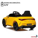 Mini Carro Elétrico Infantil 12v Mercedes-benz Cle53 Amarelo - BW435AM - 5