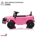 Mini Carro Elétrico Infantil Ram 3500 Rho 6v Rosa - BW539RS - 5