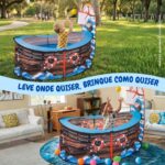 Piscina De Bolinhas Infantil Navio Pirata Com Cesta Basquete - BW485 - 5