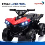 Mini Carro Elétrico Infantil 6v Utv Vermelho Som E Luzes - BW317VM - 4
