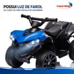 Mini Carro Elétrico Infantil 6v Utv Azul Com Som E Luzes - BW317AZ - 5