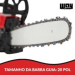 Motosserra Á Gasolina Profissional 83cc Sabre 50cm Potente - IWFG013 - 5