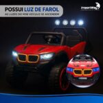 Mini Carro Elétrico Infantil 12v Utv Vermelho C/ Som E Luzes - BW547VM - 5