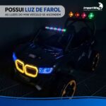 Mini Carro Elétrico Infantil 12v Utv Preto Com Som E Luzes - BW547PT - 5