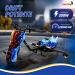 Drift Elétrico Dois Assentos 350w Azul 25km/hr C/ Luz Freio - BW390AZ - 5