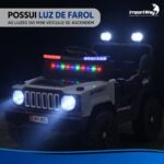 Mini Carro Elétrico Infantil 12v Utv Cinza Com Som E Luzes - BW532CZ - 5