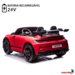 Mini Carro Elétrico Infantil Porsche 911 Gt3 24v Vermelho - BW423VM - 6