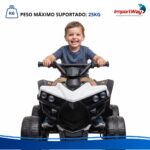 Mini Carro Elétrico Infantil 6v Utv Branco Som E Luzes - BW317BR - 6