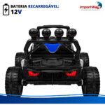 Mini Carro Elétrico Infantil 12v Buggy Azul Com Som E Luzes - BW546AZ - 5