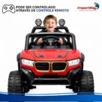 Mini Carro Elétrico Infantil 12v Utv Vermelho C/ Som E Luzes - BW547VM - 6